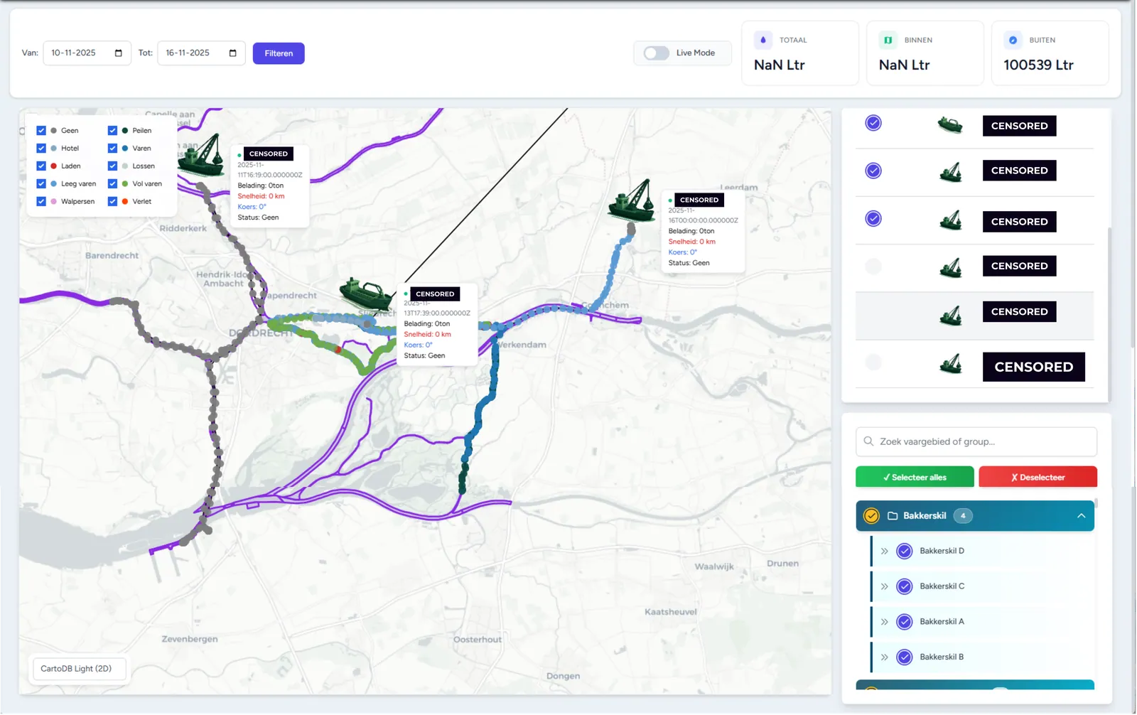 GIS dashboard met geodata visualisatie op interactieve kaarten voor locatie-gebaseerde data analyse